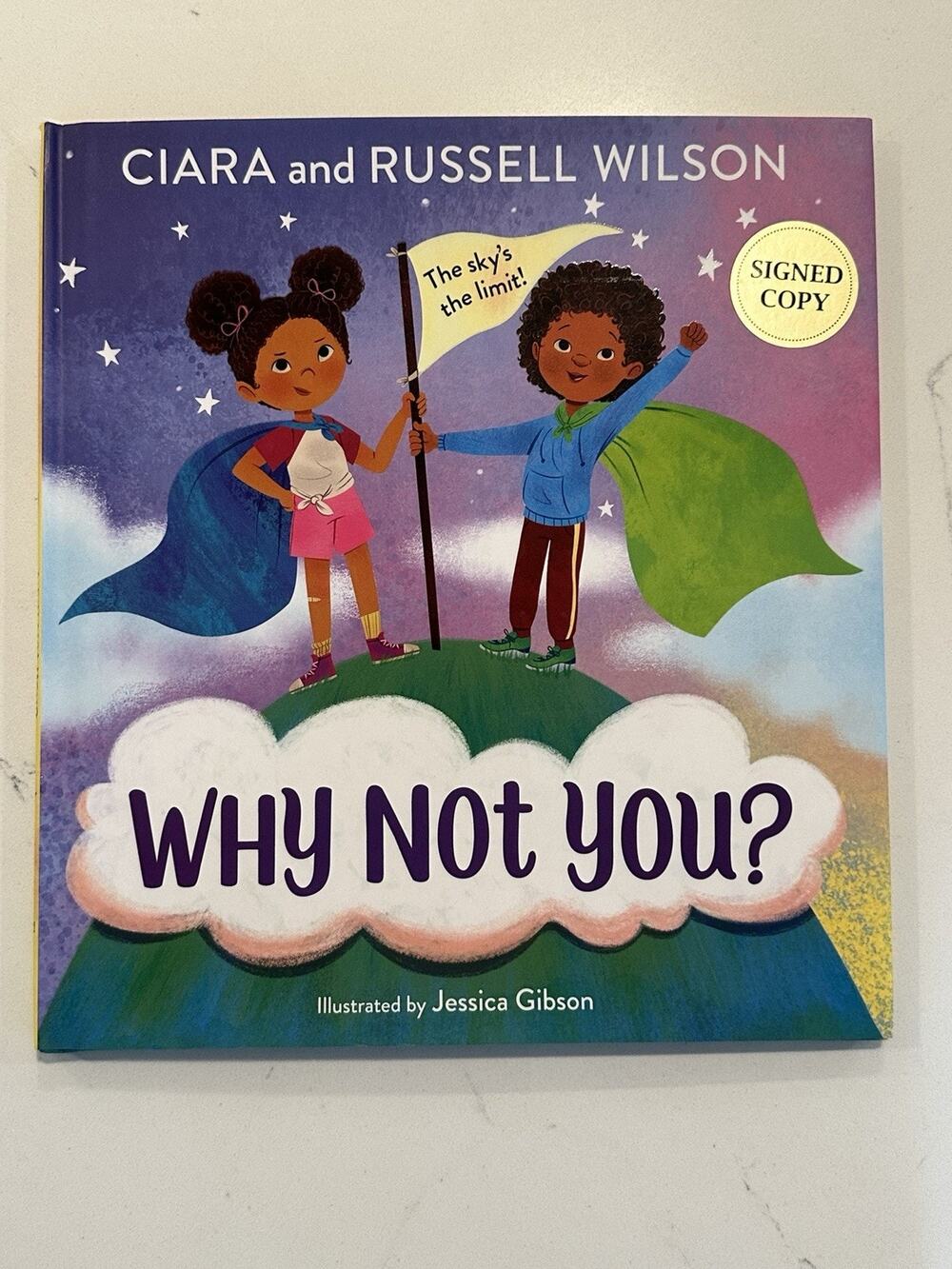 Russell Wilson and Ciara Signed Why Not You? (2022, Hardcover) Autographed #8